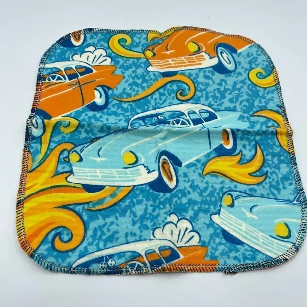 Set of 4 not paper towels napkins ecofriendly green house warming mushroom orang